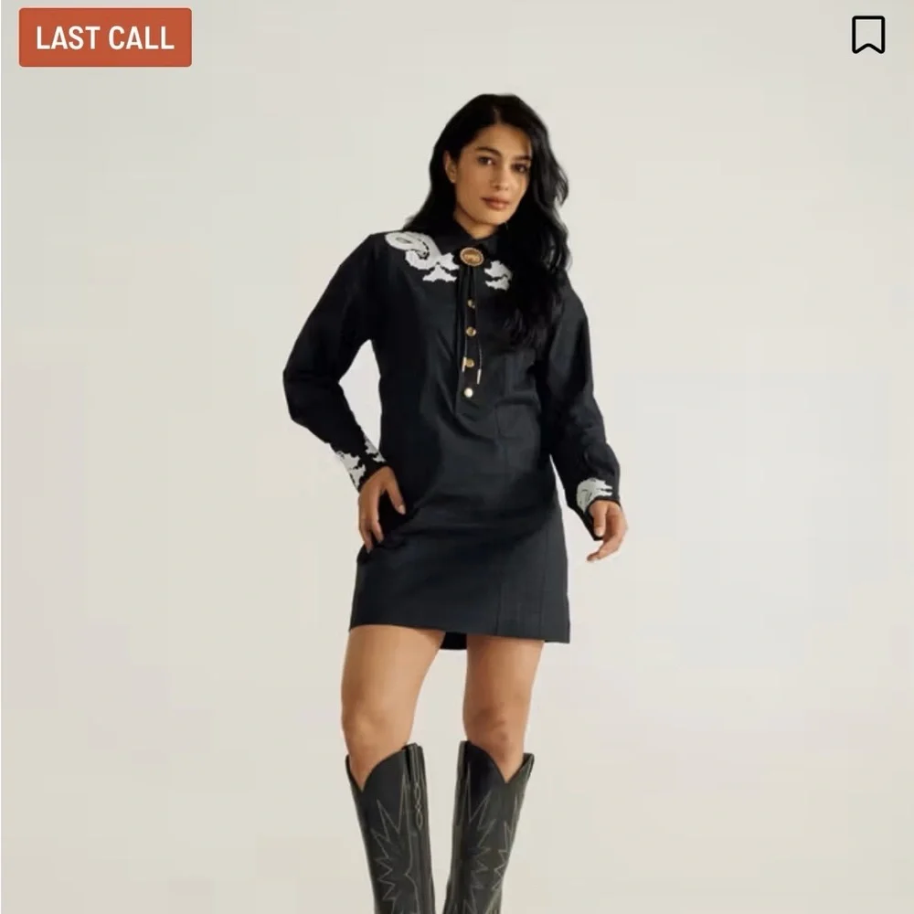 Tecovas Black and White Dress - Picture 4 of 7